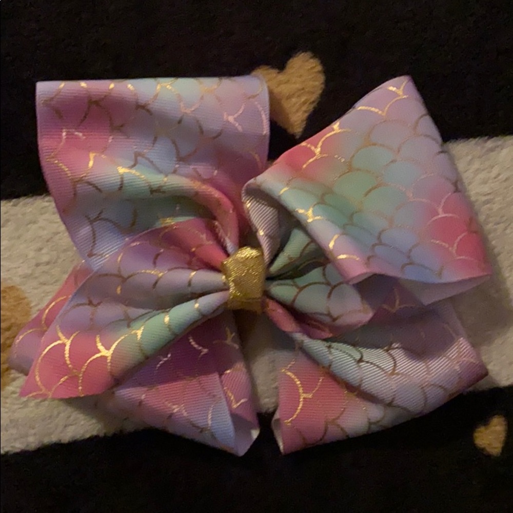 Neon hair bow set